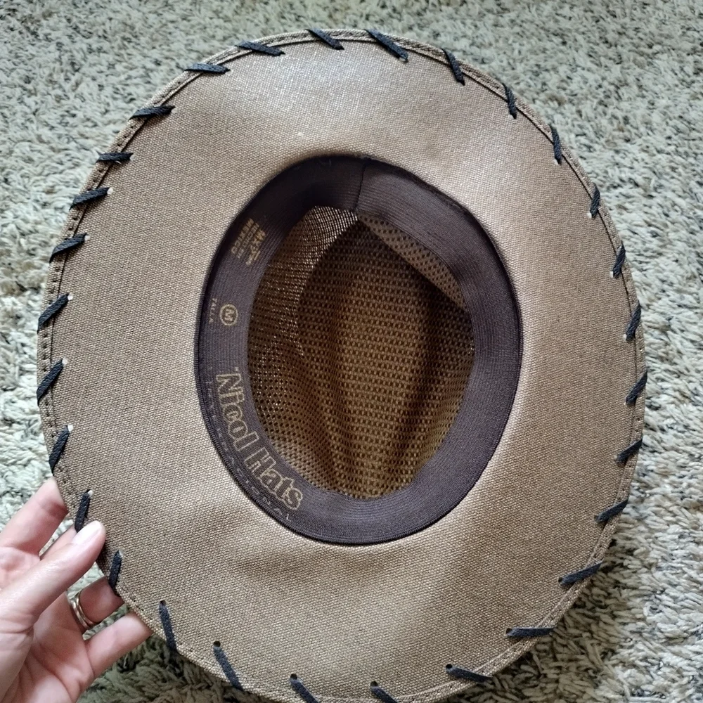 NWT Nicol Hats Mexico Theme Straw International Cowboy Western Hat sz M